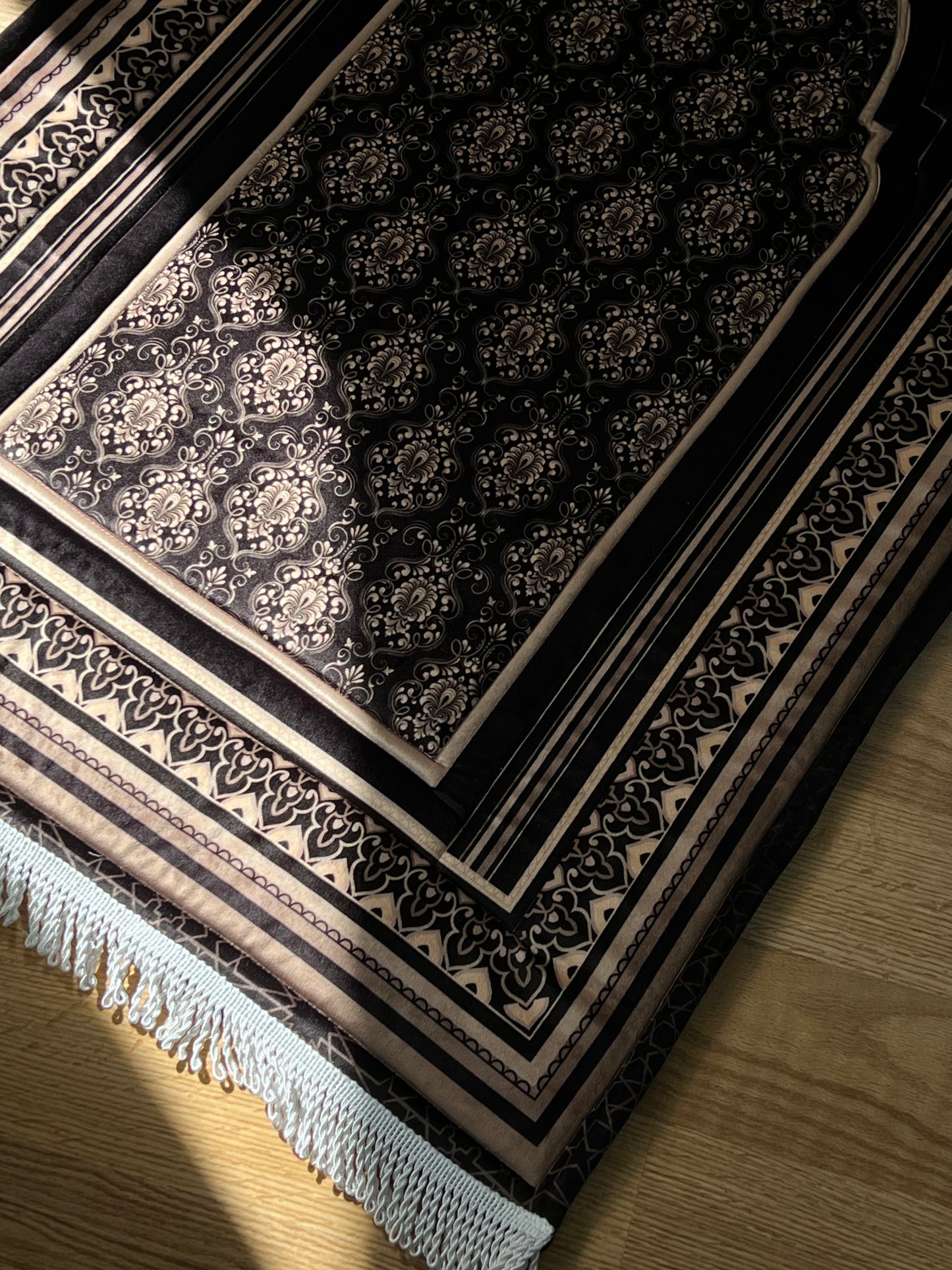 Black Arabian Premium Prayer Mat