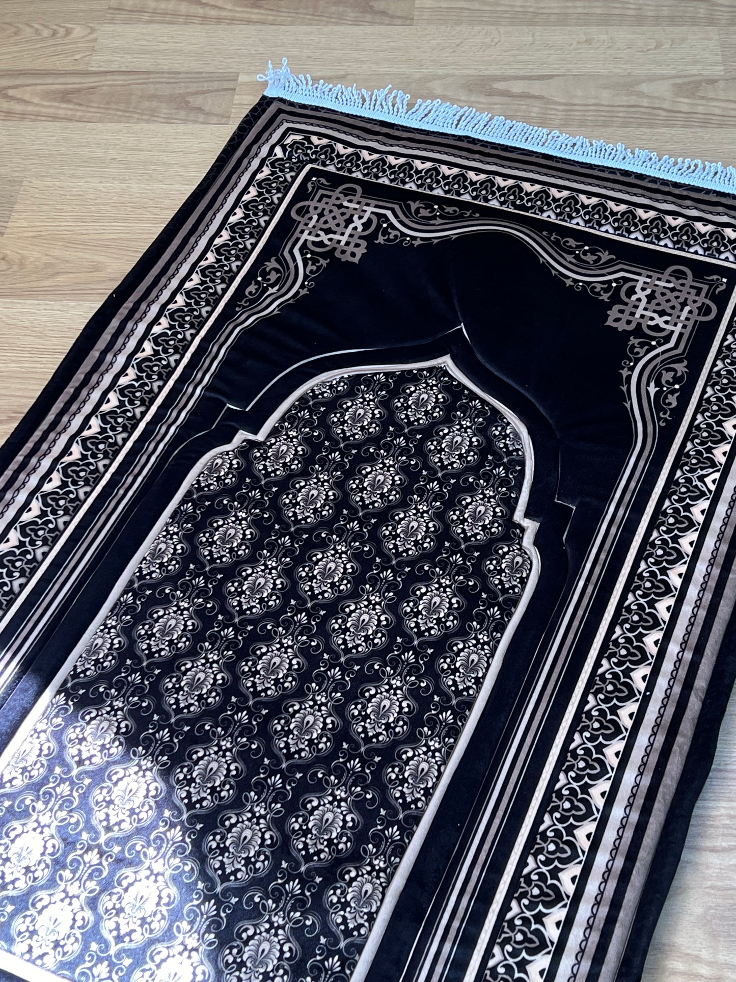 Black Arabian Premium Prayer Mat