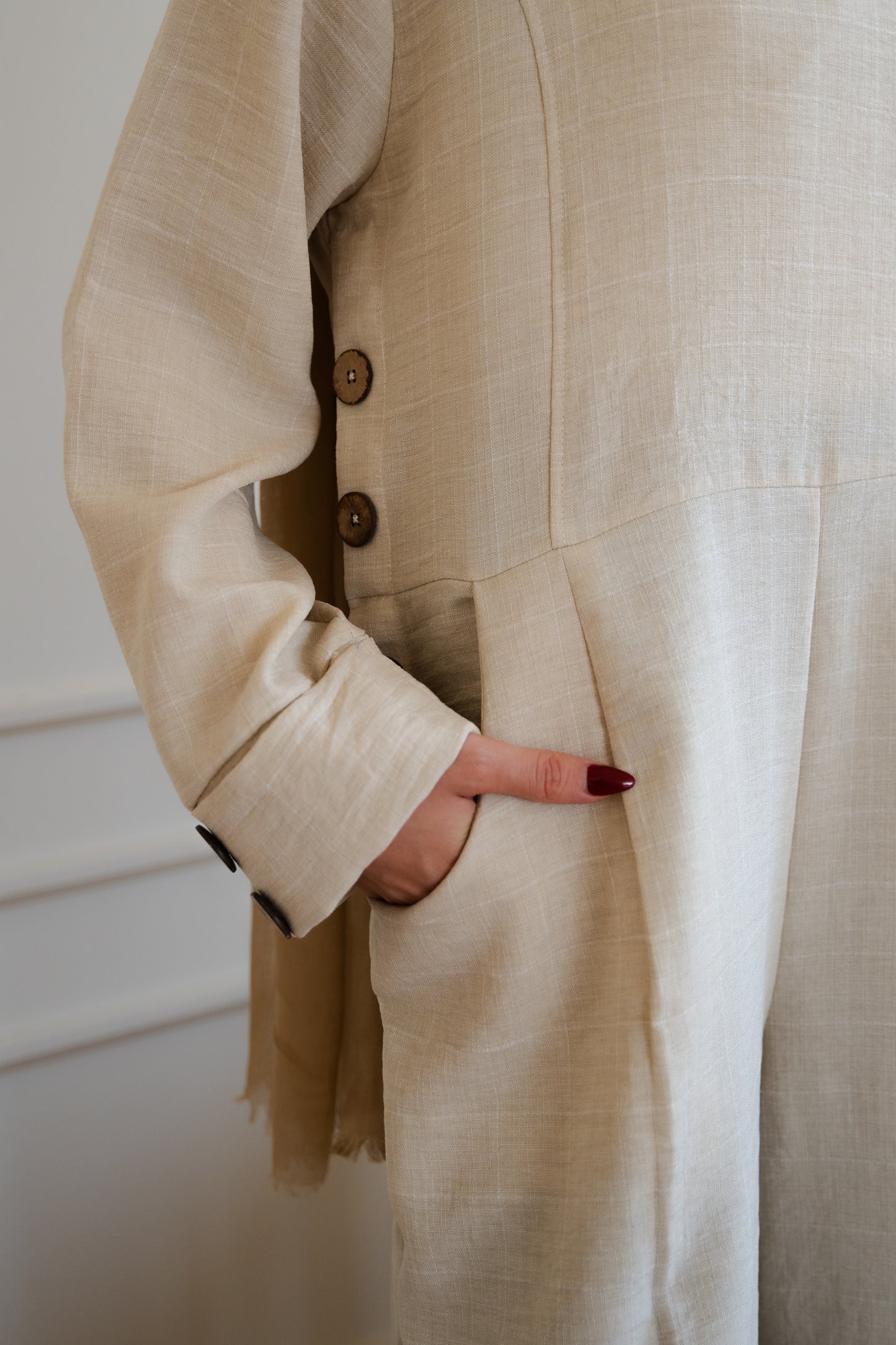 Linen Jumpsuit beige