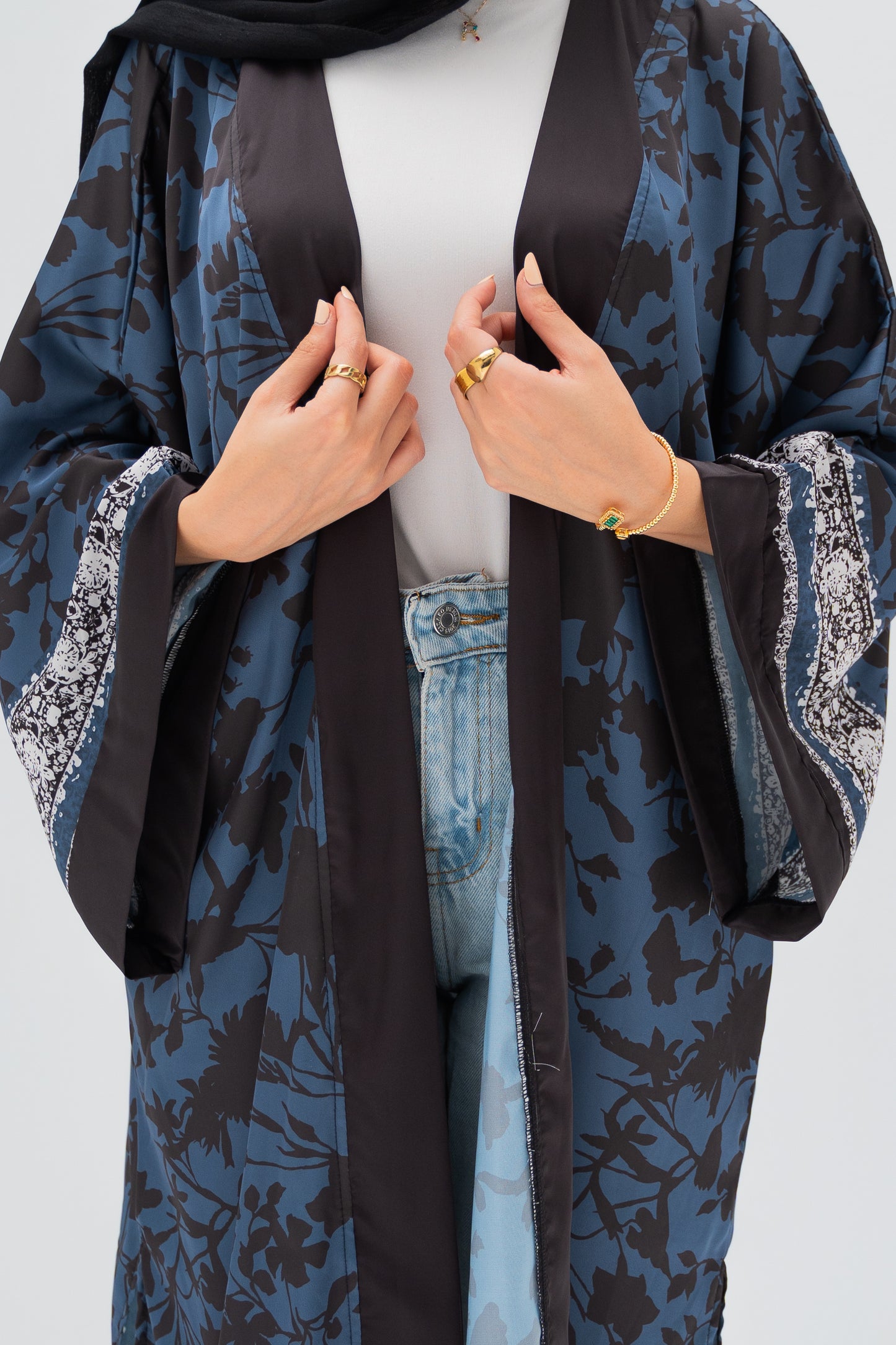 Sunbeam kimono in navy