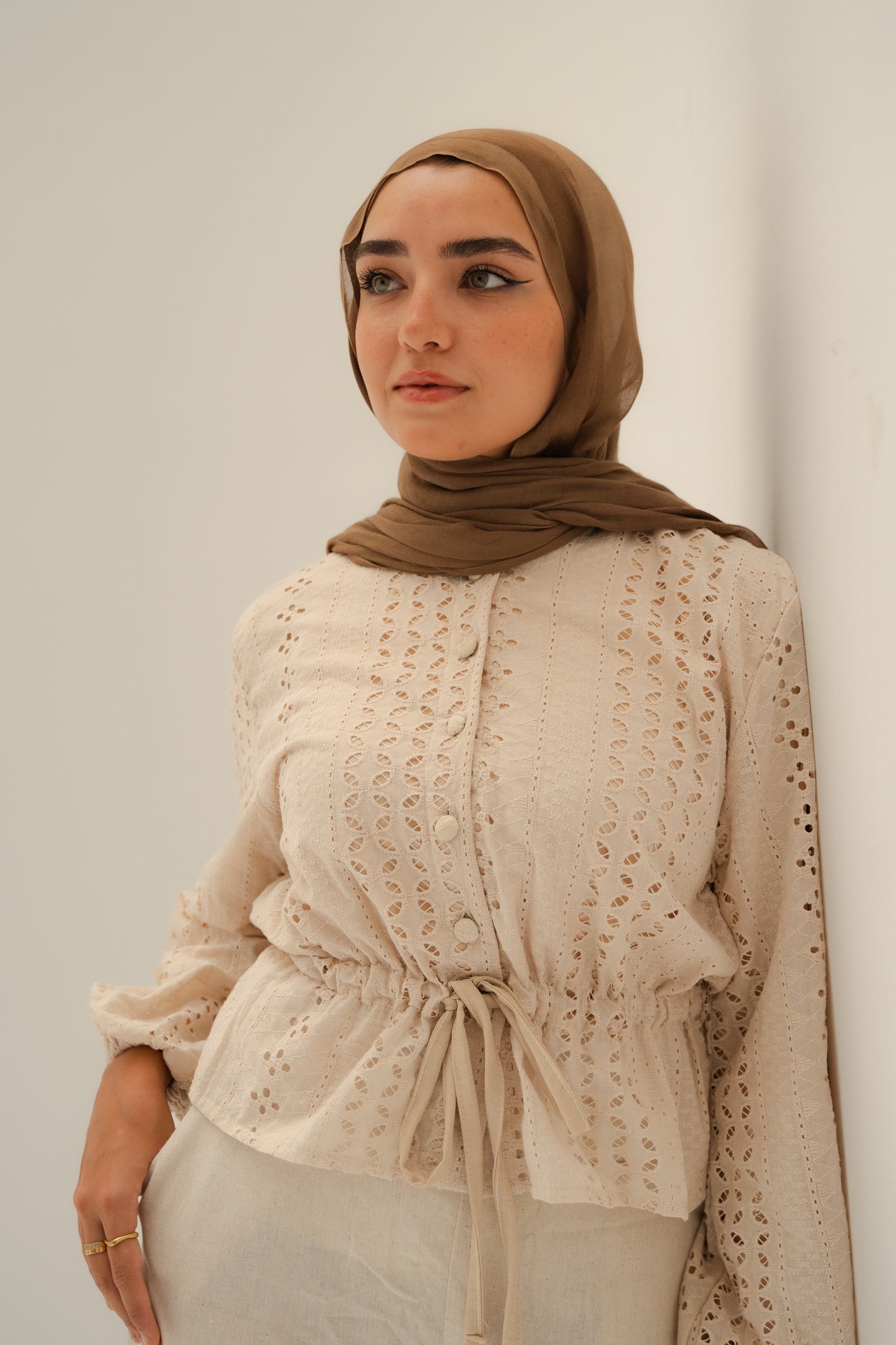 Solene blouse in beige