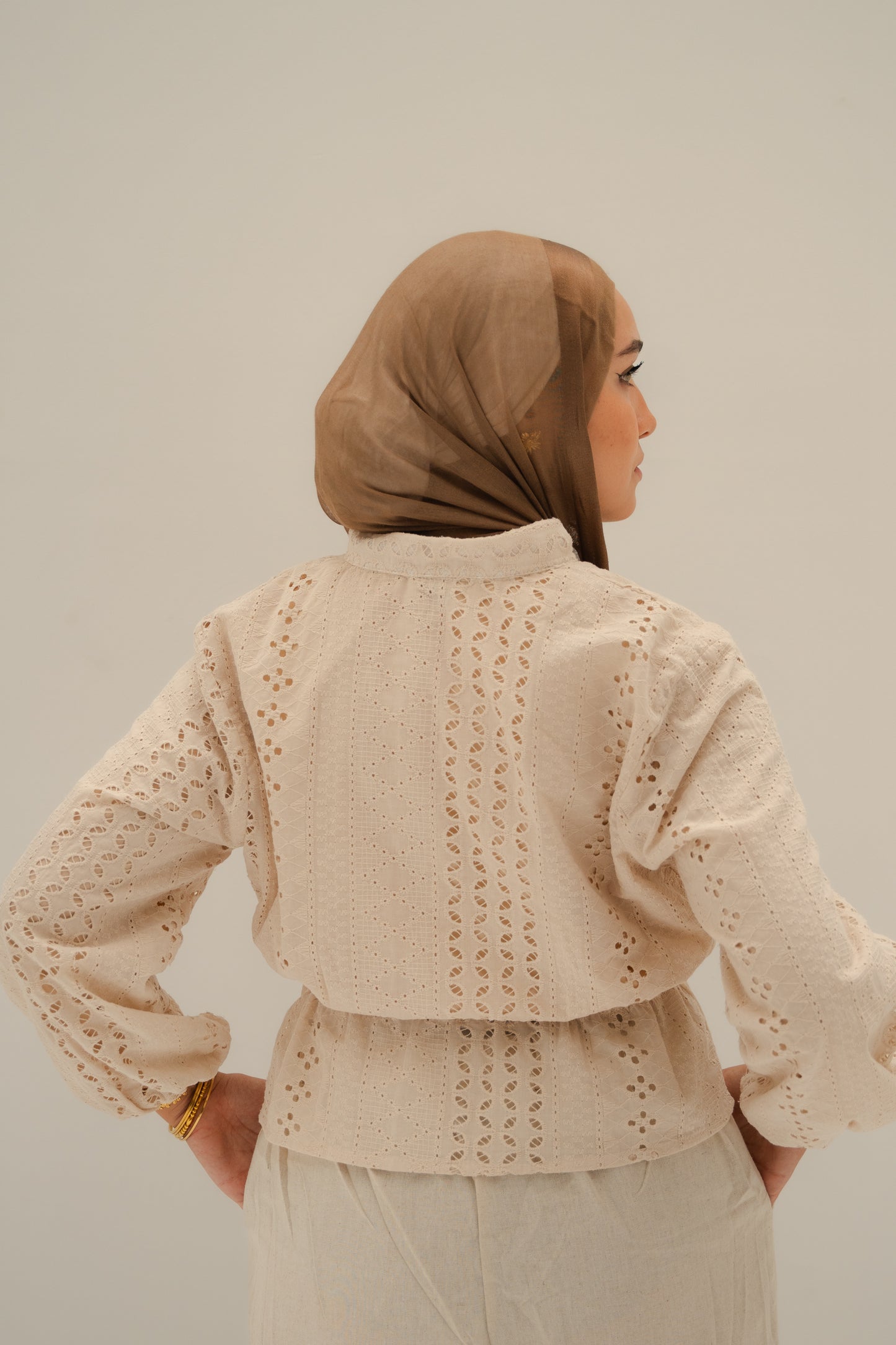 Solene blouse in beige